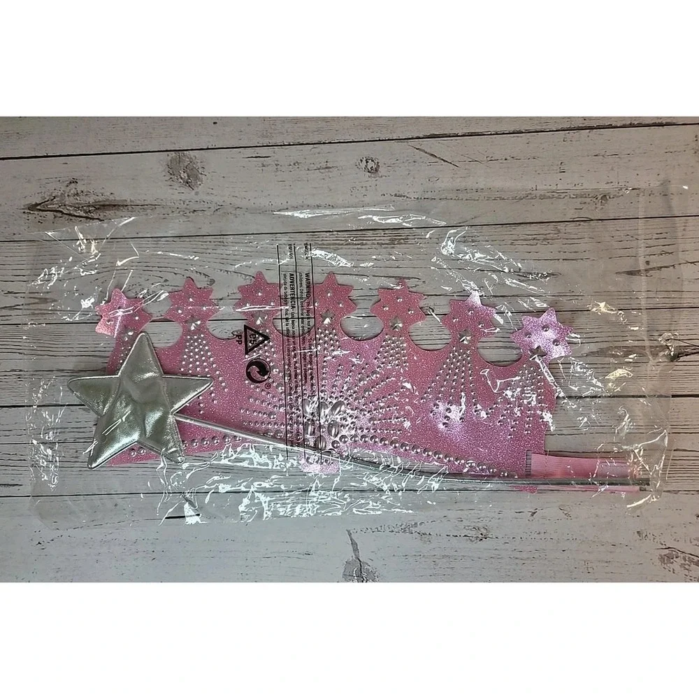 WIZARD OF OZ Glenda The Good Witch Medium Girls M 8/10 Costume New Halloween
